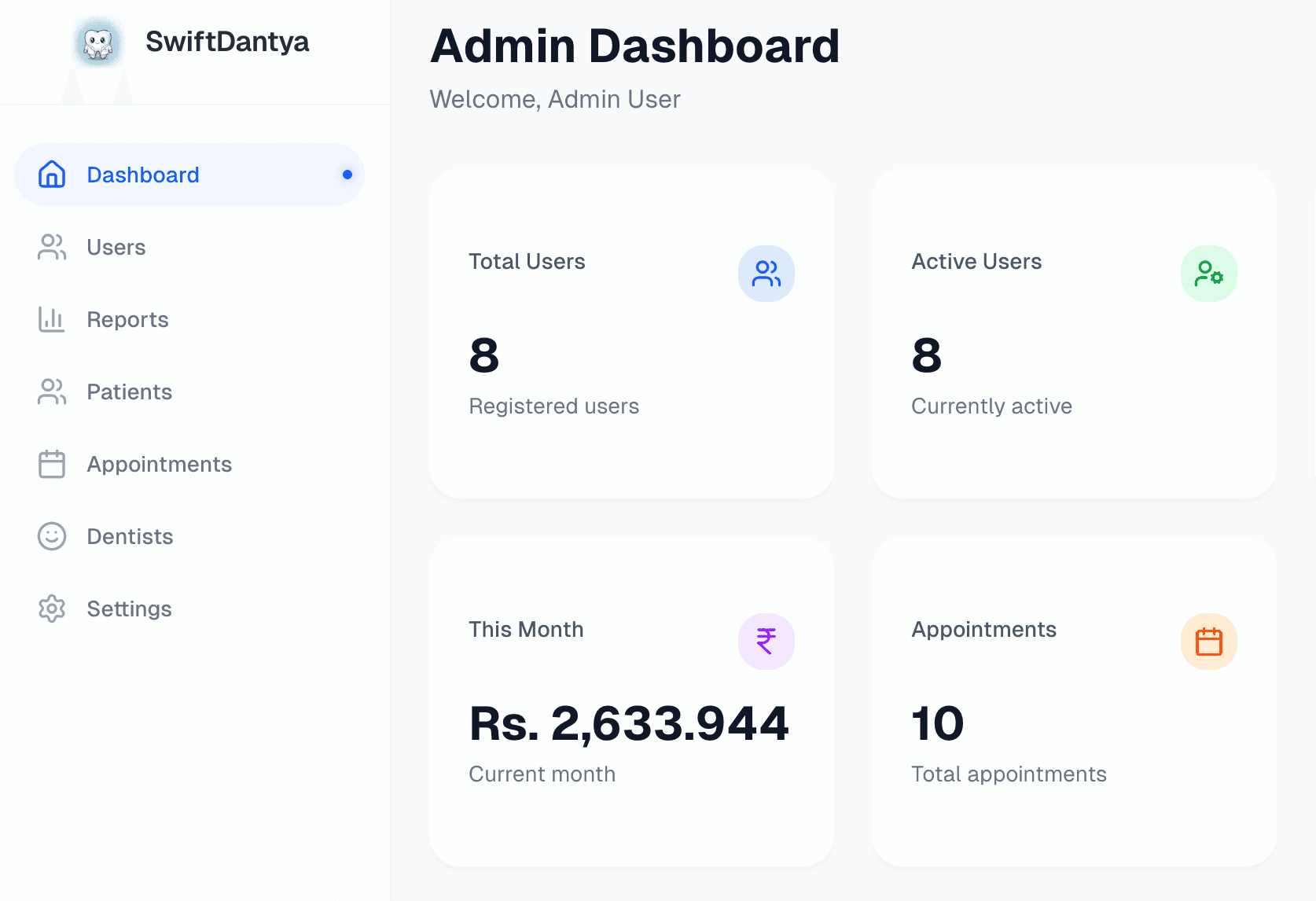 SwiftDantya Dashboard